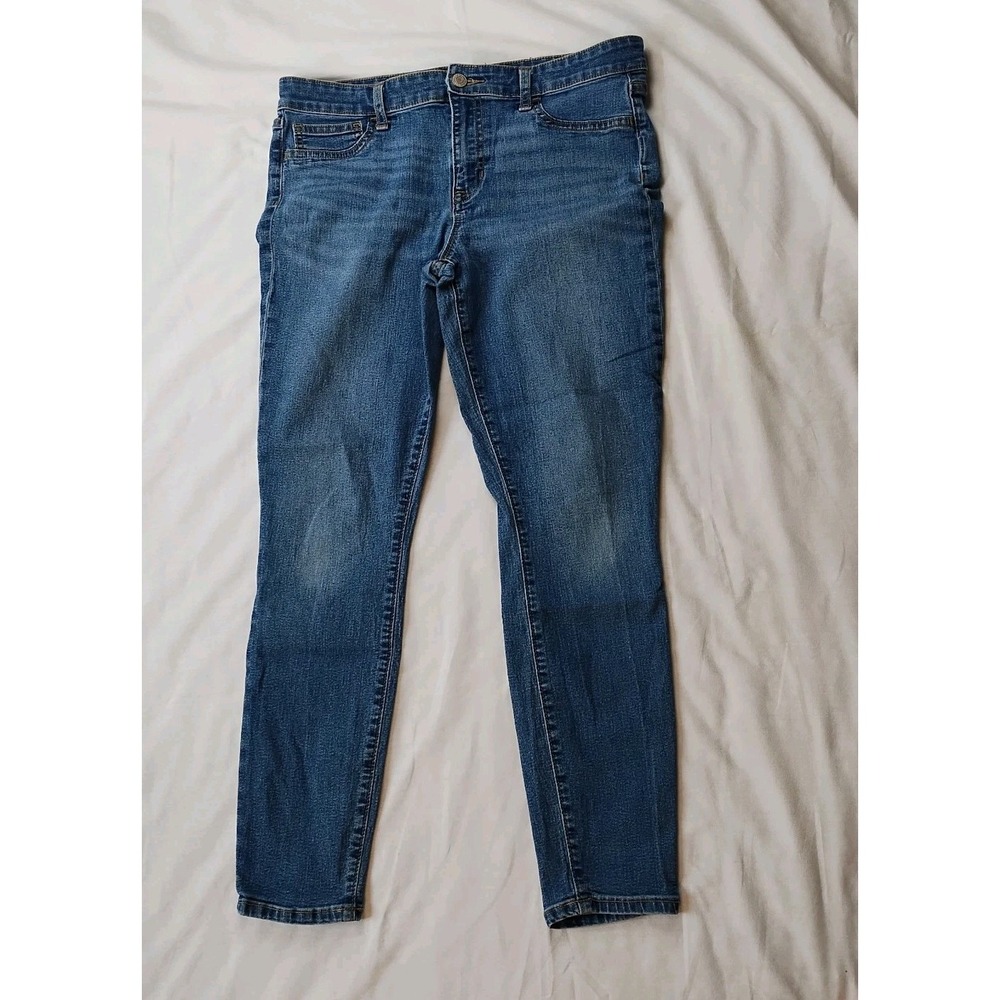 Gap Denim Legging Jeans Women 8/29 Blue Denim Stretch‎ Casual Faux Front Pockets